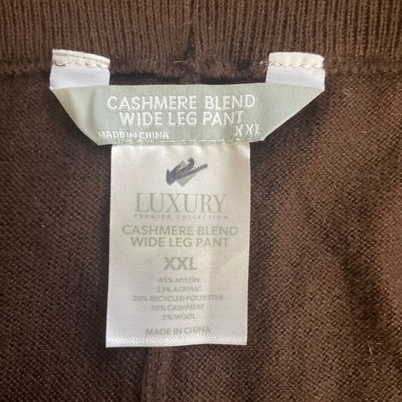 Members Mark Luxury Cashmere Blend Wide Leg Pants - Picture 6 of 6